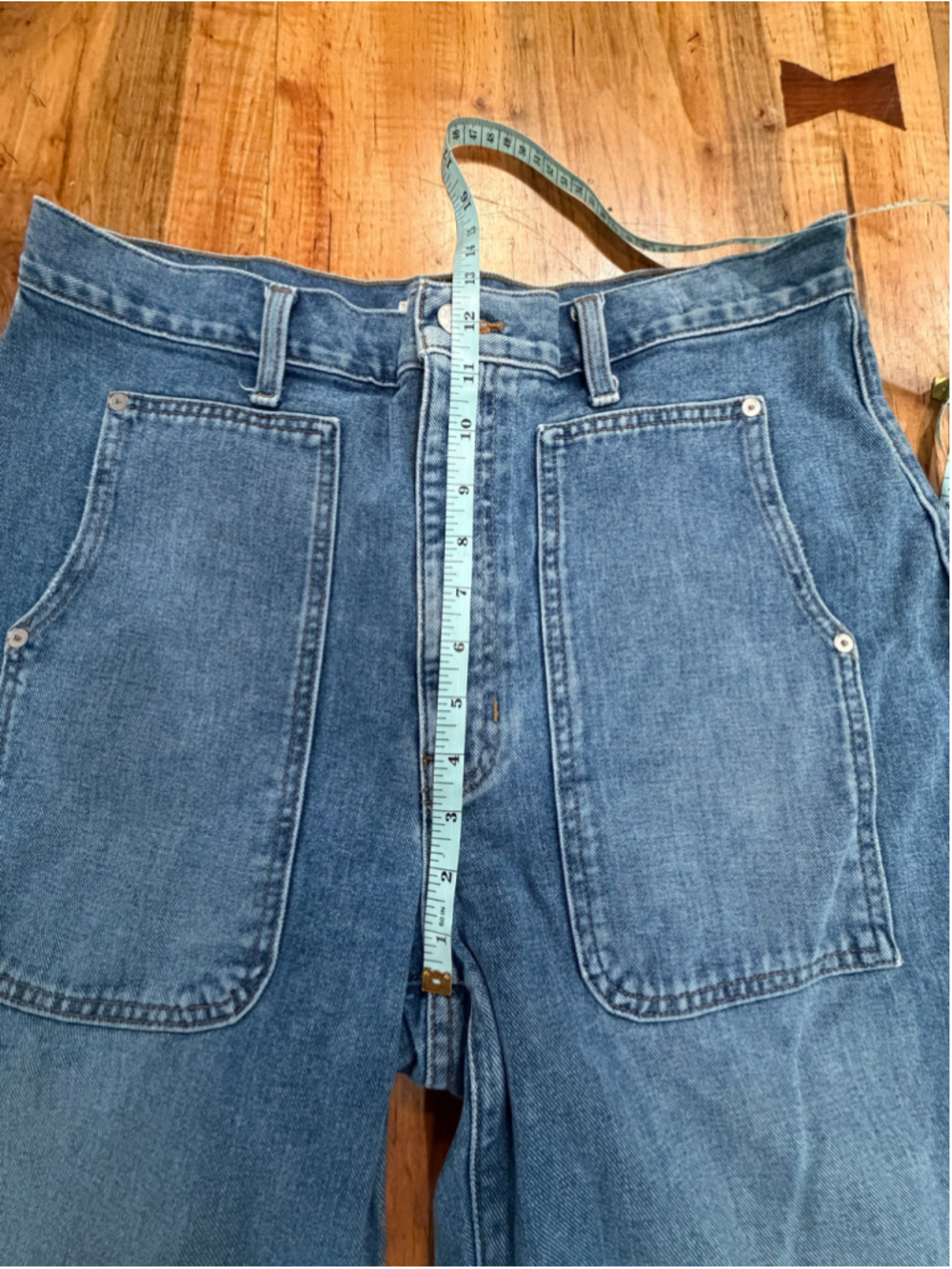Madewell Balloon Jeans High Rise Wide Leg Utility Pocket Ankle Denim Pants Size - Picture 8 of 10